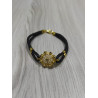 Pulsera Charro Cuero Trenza Negro S1206-CH-N | 46,19 € | Joyería Flores