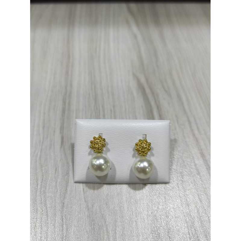 Pendientes charro perla plata chapado SHELL/1A-CH | 33,12 € | Joyería Flores Pendientes charro perla plata chapado SHELL/1A-CH | 33,12 € | Joyería Flores