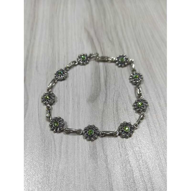 Pulsera Botón Charro Plata Piedra Verde F79-VE | 41,13 € | Joyería Flores Pulsera Botón Charro Plata Piedra Verde F79-VE | 41,13 € | Joyería Flores