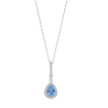Collar Lotus Silver Plata Azul LP1592-1/3 | 39,00 € | Joyería Flores