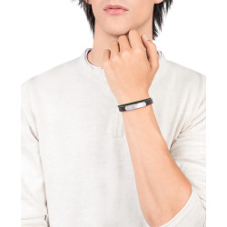 Pulsera Viceroy Magnum Acero y piel 15036P01016 | 29,00 € | Joyería Flores