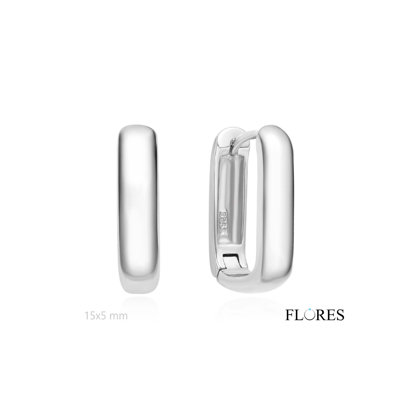 Pendientes Aro Plata 15x5mm 2140896/15 | 32,00 € | Joyería Flores