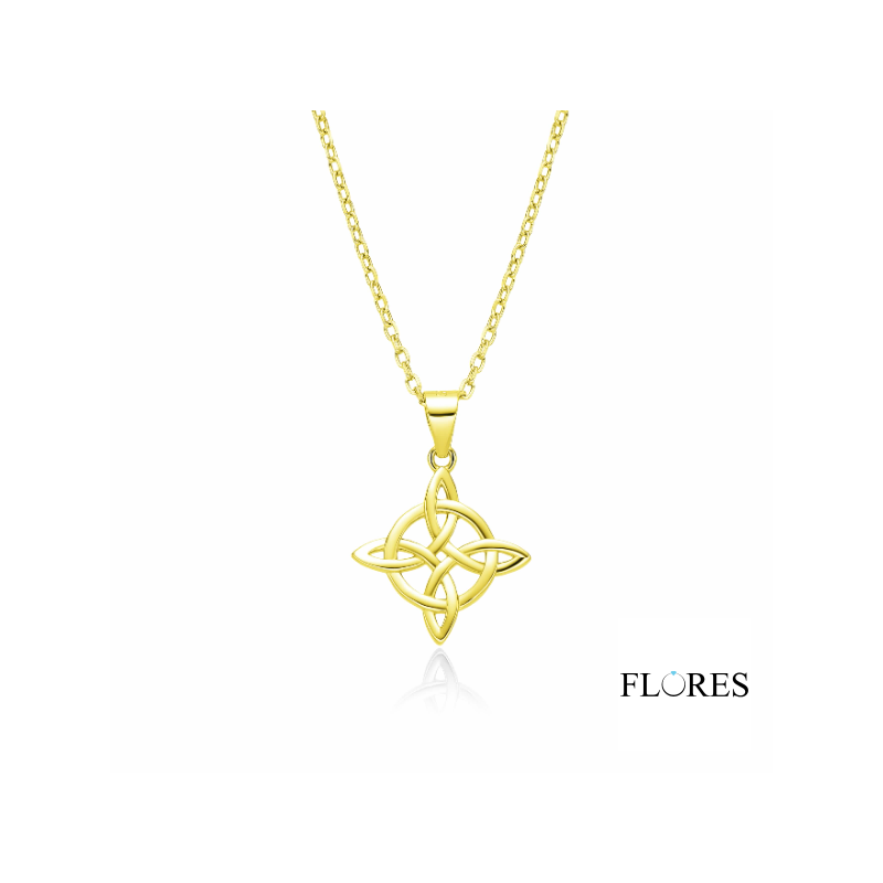 Collar Plata Dorado Nudo de Brujas 2031528/Y | 35,00 € | Joyería Flores