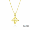 Collar Plata Dorado Nudo de Brujas 2031528/Y | 35,00 € | Joyería Flores
