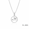 Collar Círculo Plata Corazón Mamá 2031537 | 32,00 € | Joyería Flores