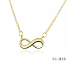 Collar Plata Dorada Infinito 2031549/Y | 21,00 € | Joyería Flores