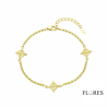 Pulsera Plata Dorada Nudo de Brujas 2041113/Y | 28,00 € | Joyería Flores