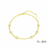 Pulsera Plata de Ley Dorada con Arboles 2041181/Y | 32,00 € | Joyería Flores