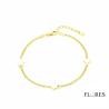 Pulsera Plata de Ley Dorada Estrellas 2041186/Y | 28,00 € | Joyería Flores