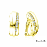 Pendientes Plata Dorada con Circonitas 2025159/Y | 50,00 € | Joyería Flores