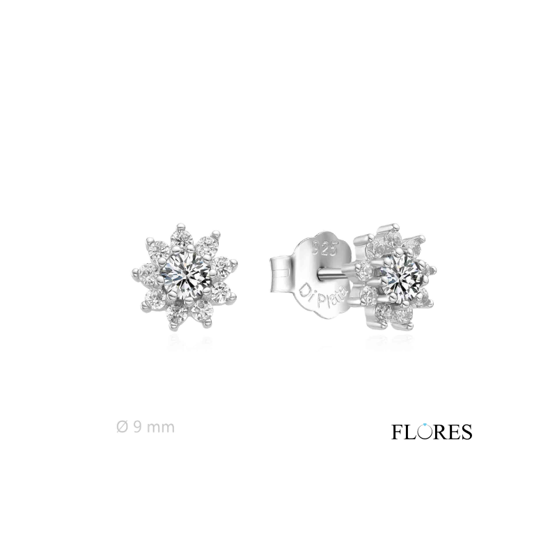 Pendientes Estrella Plata Circonitas 2025241 | 25,00 € | Joyería Flores