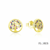 Pendientes Árbol de la Vida Plata Dorada 2025252/Y | 31,00 € | Joyería Flores