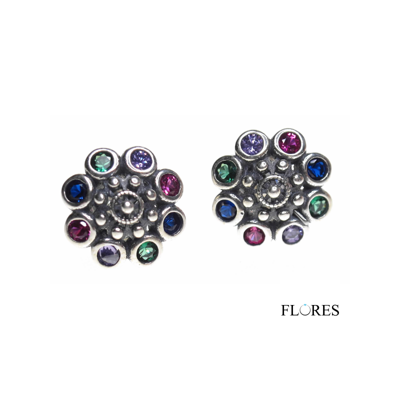 Pendientes Plata Charros Circonitas 2022849 | 24,90 € | Joyería Flores