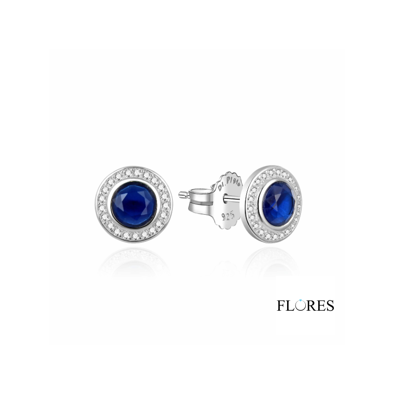 Pendientes Plata Circonita Azul 2024403/Z | 39,00 € | Joyería Flores