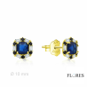 Pendientes Plata Dorada con Circonitas 2024806/Z | 35,00 € | Joyería Flores