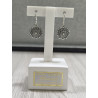 Pendientes largos botón charro en plata HP007-DK | 19,37 € | Joyería Flores