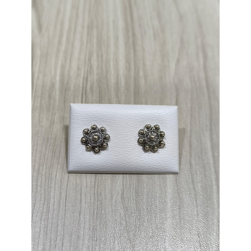 Pendientes Botón Charro en Plata de Ley 004-DK | 8,62 € | Joyería Flores