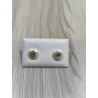 Pendientes Perla Botón Charro en Plata de Ley 000 | 7,38 € | Joyería Flores