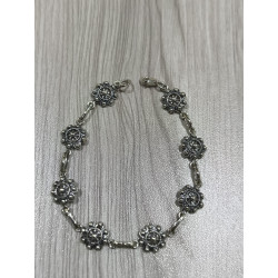 Pulsera Botón Charro Plata de Ley PLS004-DK | PLS004-DK | 38,62 € | Botón Charro
