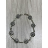 Pulsera Botón Charro Plata de Ley PLS004-DK | 38,63 € | Joyería Flores