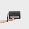 Clutch Tous negro gris Audree Saffiano 2002286952 | 99,00 € | Joyería Flores