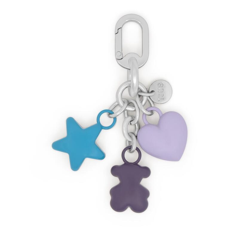 Llavero Tous morado plata Puffed Motifs 2002304129 | 39,00 € | Joyería Flores