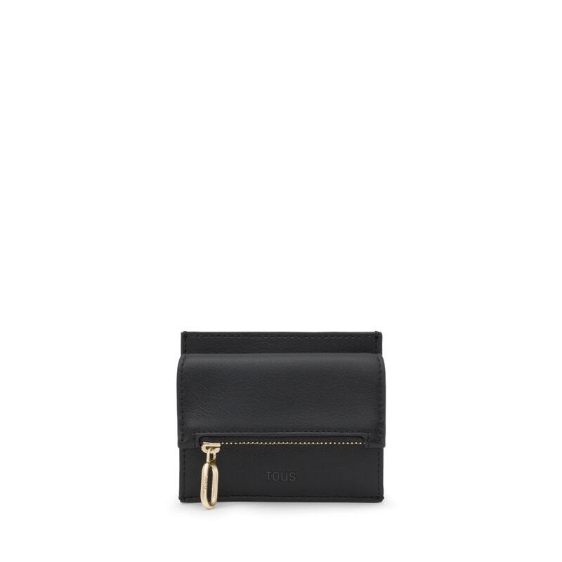 Monedero Tarjetero TOUS City Negro 2002303451 | 49,00 € | Joyería Flores