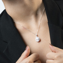 Collar Lotus Silver Colors Circonitas LP3789-1/1 | 59,90 € | Joyería Flores