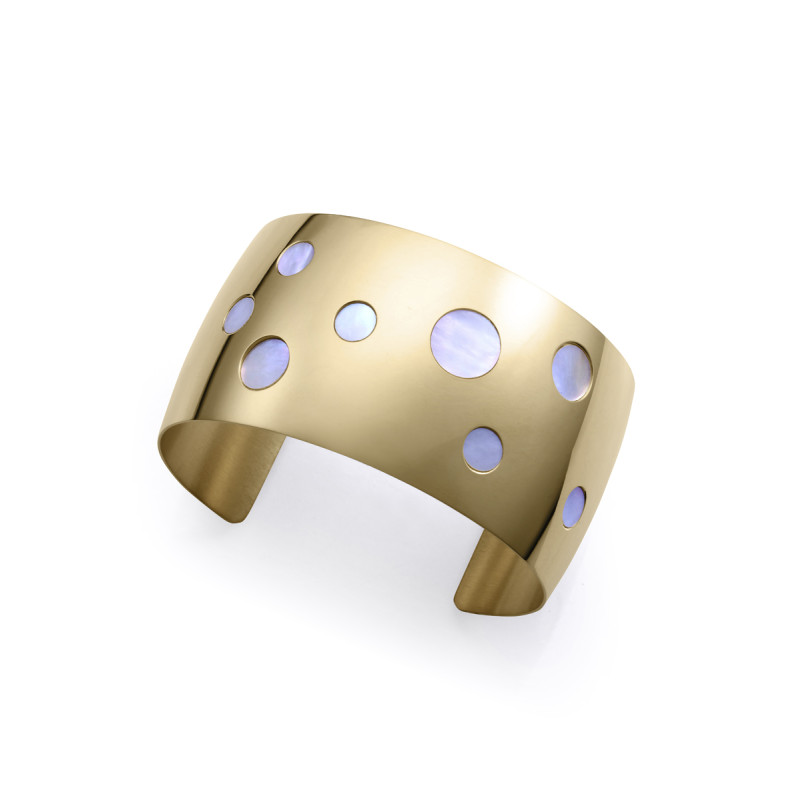 Pulsera Viceroy Rígida Acero IP Dorado 14272P01012 | 69,00 € | Joyería Flores