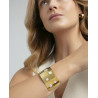 Pulsera Viceroy Rígida Acero IP Dorado 14272P01012 | 69,00 € | Joyería Flores