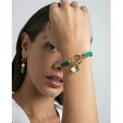 Pulsera Viceroy Fashion verde trenzada  14285P01016 | 49,00 € | Joyería Flores