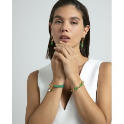 Pulsera Viceroy Fashion verde trenzada  14285P01016 | 49,00 € | Joyería Flores
