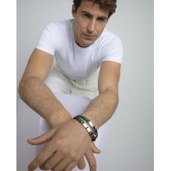 Pulsera Viceroy Acero y Piel Marrón 15180P01011 | 35,00 € | Joyería Flores