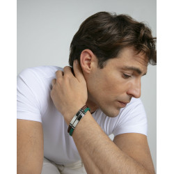 Pulsera Viceroy Acero y Piel Verde 15180P01016 | 35,00 € | Joyería Flores