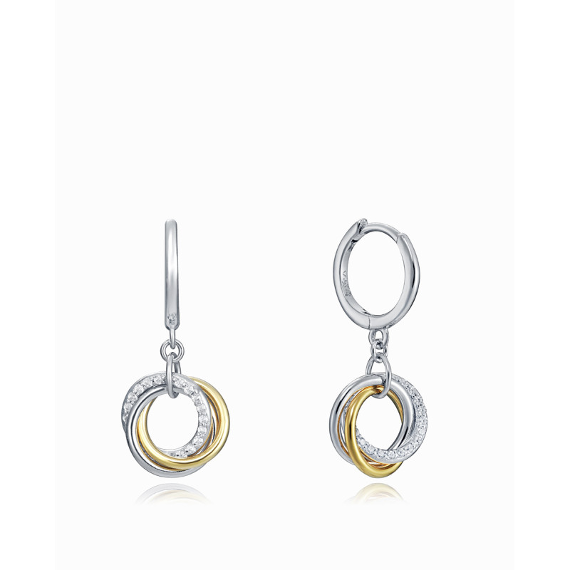 Pendientes Viceroy Plata y Circonitas bicolor | 55,00 € | Joyería Flores