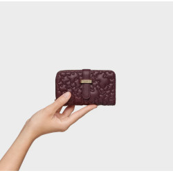 Billetera Tous burdeos Bridge Puffy 2002304621 | 89,00 € | Joyería Flores