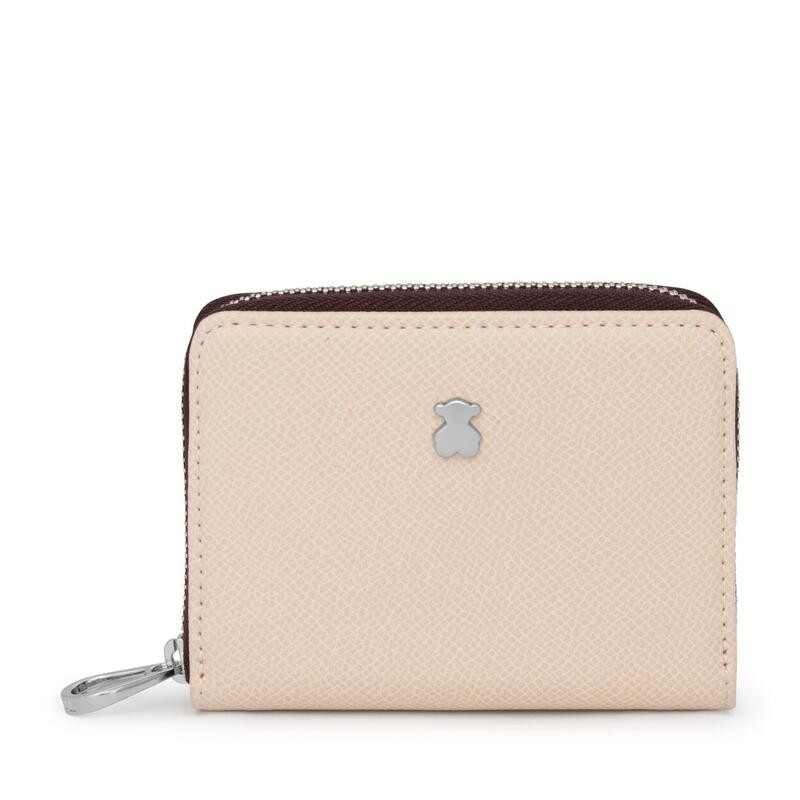 Monedero Tous M.New Dubai beige y marrón 195930016 | 39,00 € | Joyería Flores