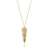 Collar Viceroy Plata baño de oro pluma 2338C100-00 | 59,00 € | Joyería Flores
