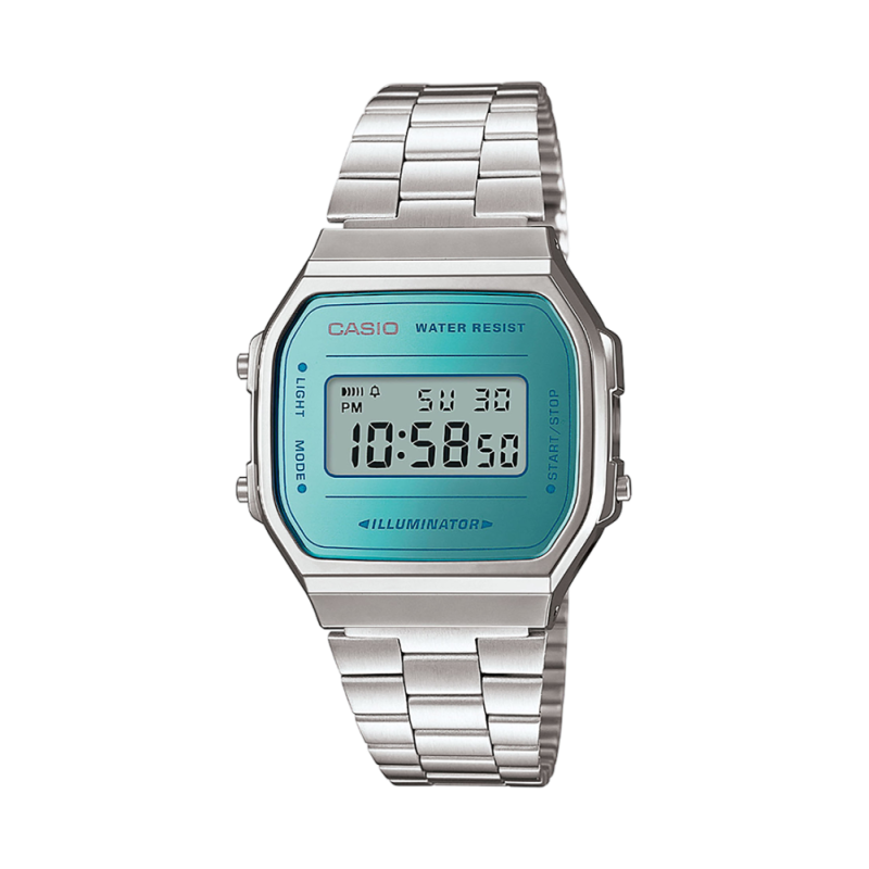 Reloj Casio Vintage Digital Azul Claro A168WEM-2EF | 49,90 € | Joyería Flores