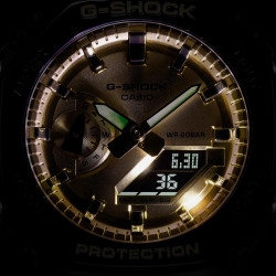 Reloj Casio G-Shock Negro y Dorado GA-2100GB-1AER | 129,00 € | Joyería Flores