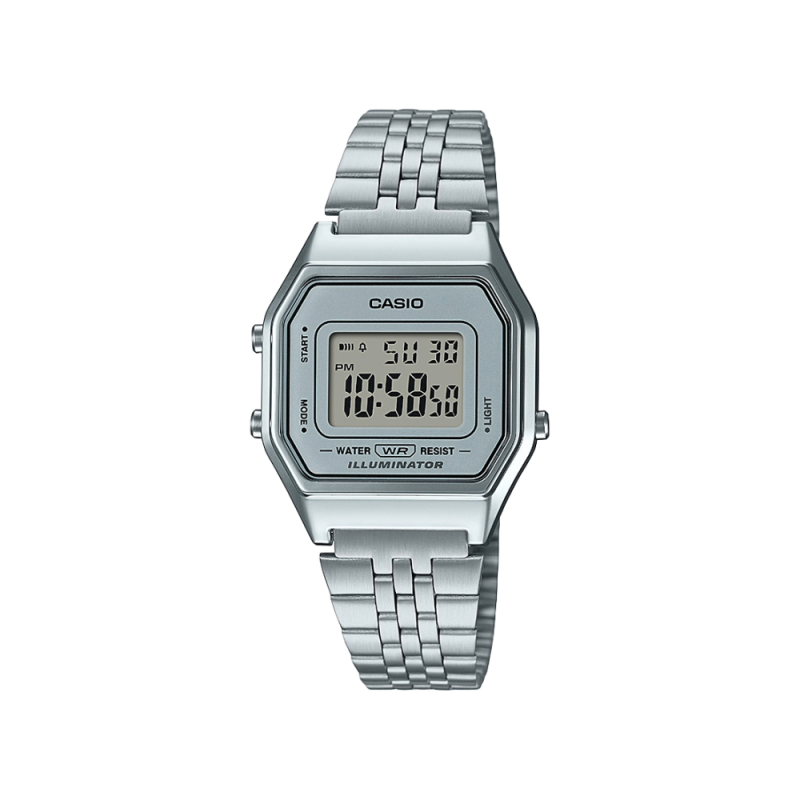 Reloj Casio Vintage Blanco/Plata Digital | 39,90 € | Joyería Flores