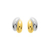 Pendientes presión bicolor oro 9K Argyor 652077 | 127,90 € | Joyería Flores