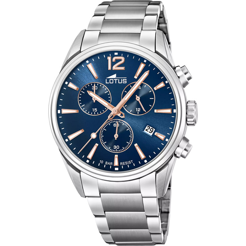 Reloj Lotus Hombre Chrono Esf.Azul 18690/2 | 119,00 € | Joyería Flores