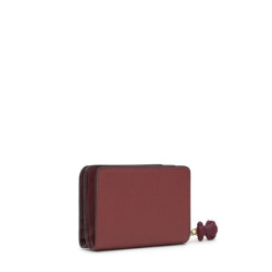 Cartera M. burdeos TOUS Doble Audree 2002360521 | 79,00 € | Joyería Flores