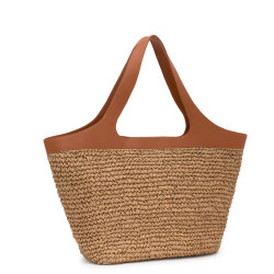 Capazo grande camel TOUS Lirio Rafia 2002205243 | 179,00 € | Joyería Flores