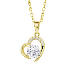 Collar Corazón Lotus Silver Dorado LP3106-1/4 | 49,90 € | Joyería Flores