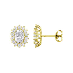 Pendientes Lotus Silve Dorado Circonitas LP3459-4/7 | 39,90 € | Joyería Flores