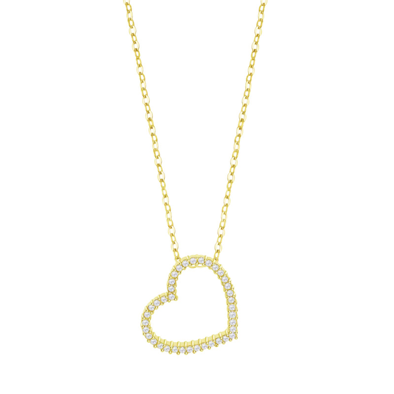 Collar Corazón Lotus Silver Dorado LP3670-1/3 | 49,90 € | Joyería Flores