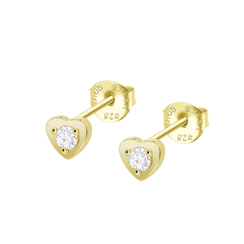 Pendientes Corazón Lotus Silver Dorados LP3849-4/2 | 29,90 € | Joyería Flores
