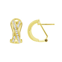 Pendientes Lotus Silver Dorados Circonitas LP3870-4/2 | 49,90 € | Joyería Flores